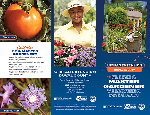 Master Gardener Volunteer Brochure Front Sample